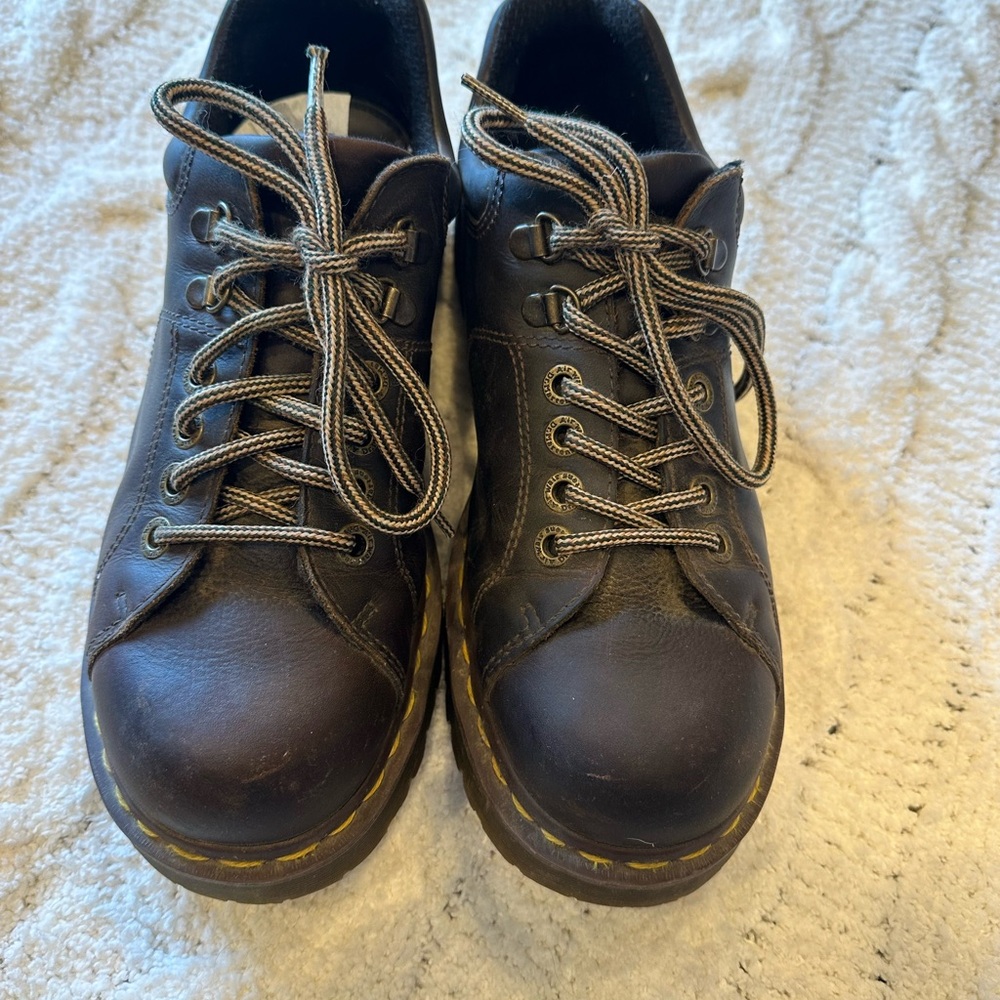 Men's Brown Leather Lace-Up Casual Shoes